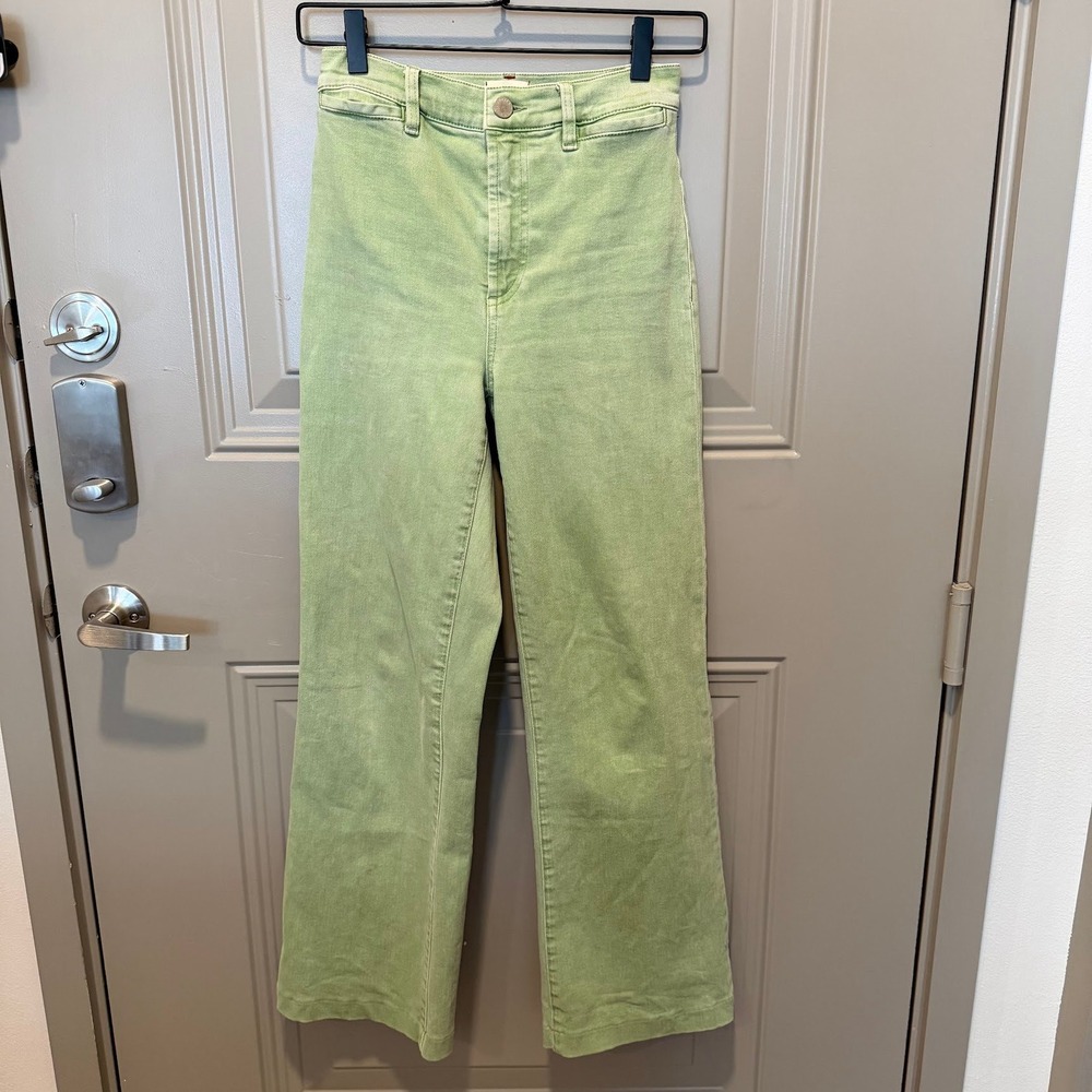 Alice + Olivia Gorgeous Coin Pocket Jeans Green Size‎ 25